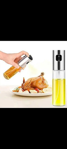 Classic Glass Oil Spray Bottle (7.1" Non-Slip Grip)