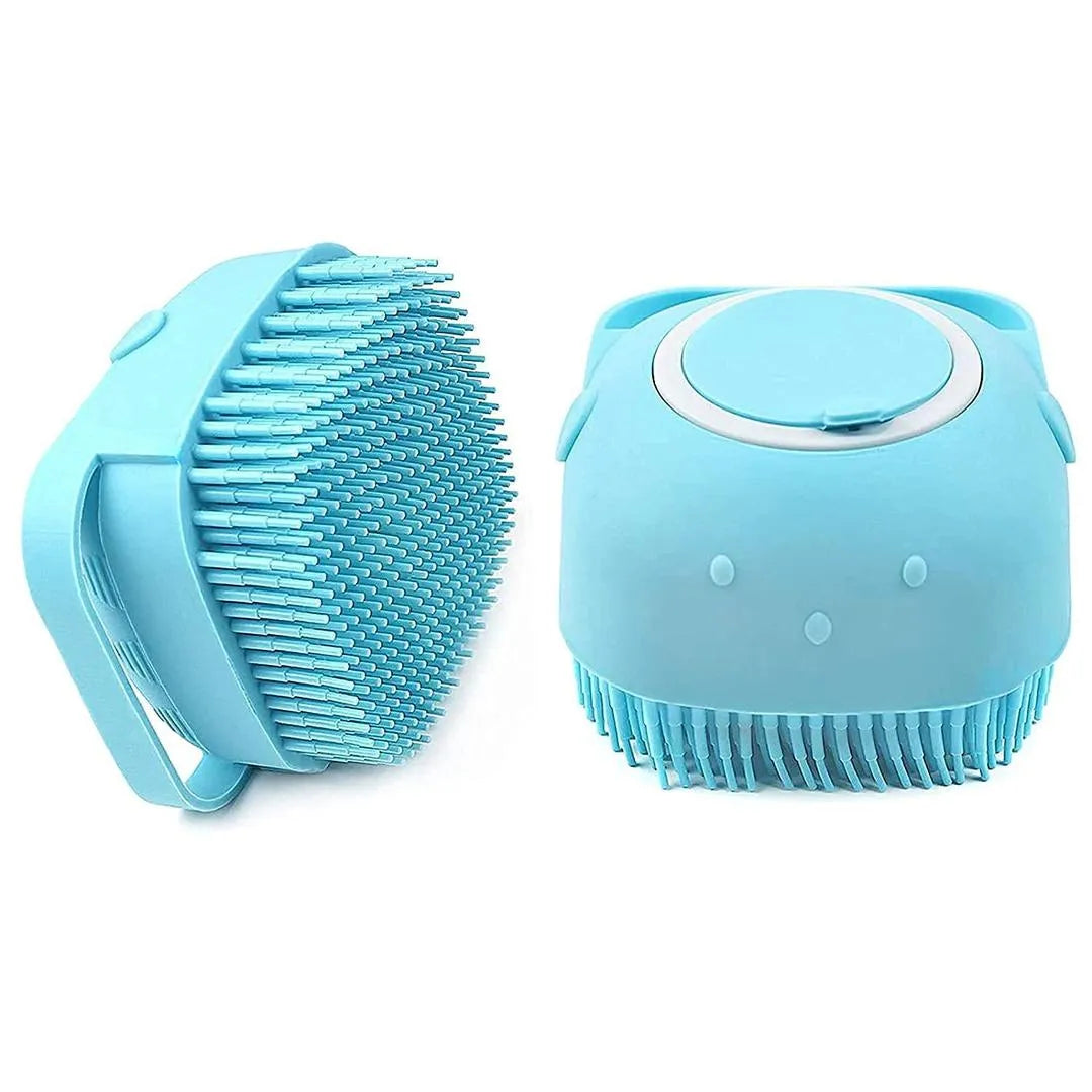 Stylish Silicone Bath Body Brush with Soap Dispenser