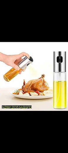 Classic Glass Oil Spray Bottle (7.1" Non-Slip Grip)