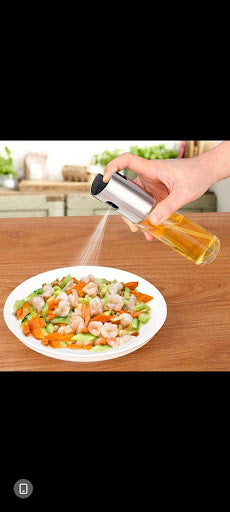 Classic Glass Oil Spray Bottle (7.1" Non-Slip Grip)
