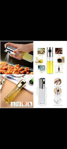 Classic Glass Oil Spray Bottle (7.1" Non-Slip Grip)