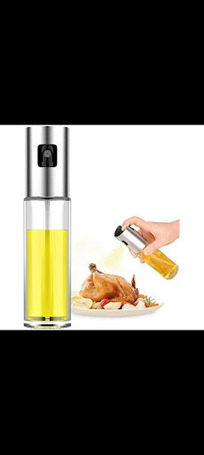 Classic Glass Oil Spray Bottle (7.1" Non-Slip Grip)
